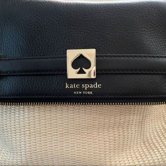 kate spade Bags Kate Spade Houston Street Woven Straw And Leather
